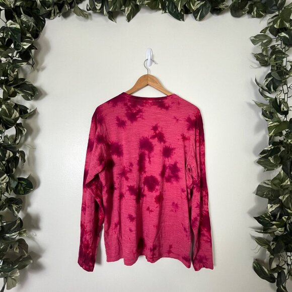 Lululemon Athletic Lab Wool Blend Long Sleeve Shirt Tie Dye Pink Men’s Size M - Picture 2 of 8